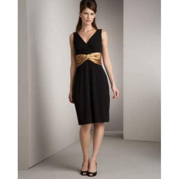 Kay Unger Twist Satin Waist Cocktail Dress 12 NEW - Picture 9 of 9